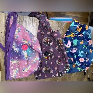 Assorted Printed Scrub Caps - Unicorns, Jack Skeleton & ballon animals